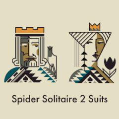 play Spider Solitaire 2 Suits