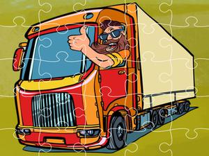 play Semi Trucks Jigsaw