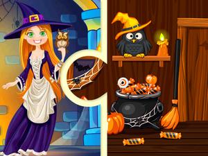 play Witchs House Halloween Puzzles