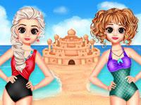 play Princess Summer Sand Castle