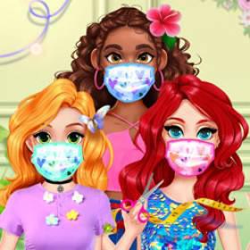 play Diy Princesses Face Mask - Free Game At Playpink.Com