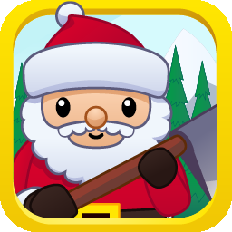 play Christmas Santa Wood Cutter