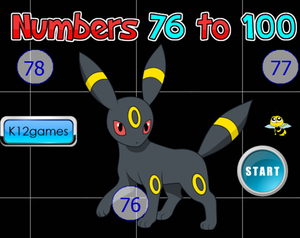 play Poke Numbers 76 To 100