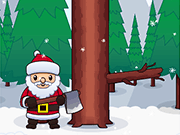 play Santa Wood Cutter