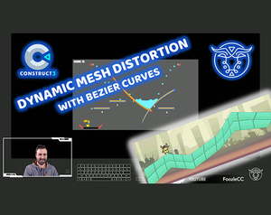 play Dynamic Mesh Distortion With Bezier Curves - Construct 3 Tutorial
