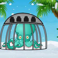 play Games2Jolly Snowland Octopus Escape
