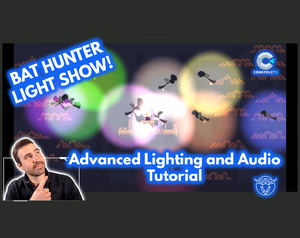 play Bat Hunter Light Show! Advanced Lighting And Audio Construct 3 Tutorial