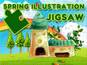 play Spring Illustration Puzzle