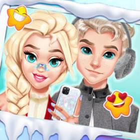 play Couple Selfie Winter Outfit - Free Game At Playpink.Com