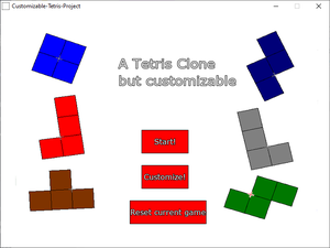 play Customizable Tetris Clone