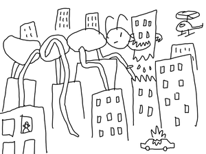 Giant Ant Attacks The City