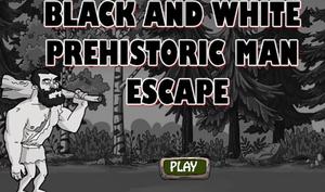 play Black And White Prehistoric Man Escape
