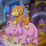 play Rescue The Hippo And Cute Monkey