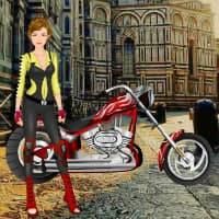 play Wow-Biker Babe Escape Html5