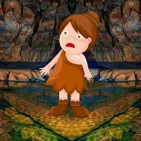 play Big-Little Cave Girl Escape Html5