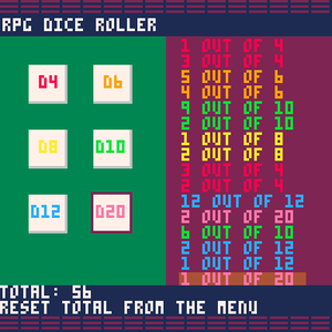 Rpg Dice Roller #Pico1K