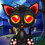 Halloween Black Cat Escape