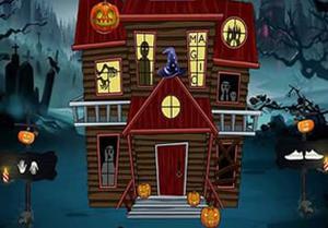 play Halloween Magic Lady Escape