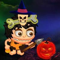 play G2R-Halloween Cave Man Escape Html5