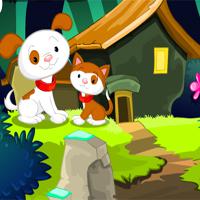 play Mirchigames-Fantasy-Forest-Cat-Escape