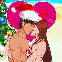 play Christmas Beach Kiss