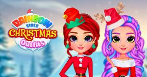 play Rainbow Girls Christmas Outfits