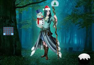 play Christmas Wizard Forest Escape