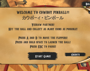 play Cowboy Pinball (カウボーイ・ピンボール)