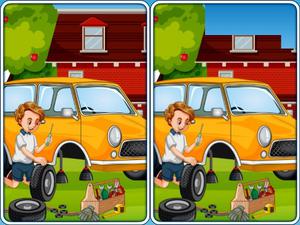 play Car Garage Differences