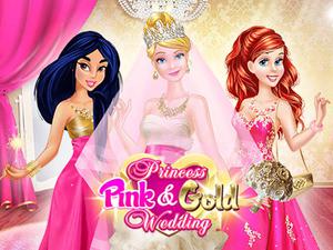 play Princess Pink And Gold Wedding