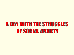 A Day With The Struggles Of Social Anxiety