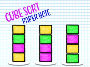 play Cube Sort Paper Note