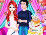 play Mermaid Girl Wedding Cooking Cake