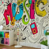 play Musical Wallpaper House Escape Html5