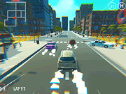 play 2 Player 3D City Racer