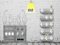 play 8B Black And White House Escape Html5