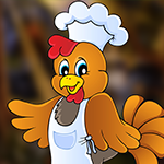 play Comely Chicken Chef Escape