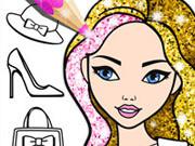 play Fashion Coloring Book Glitter