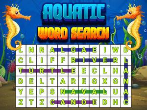 play Aquatic Word Search