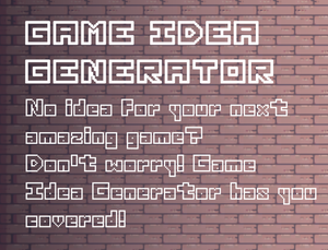 play Game Idea Generator