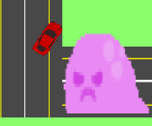 play Race To Defend The Alien Slime From The Evil People In Cars
