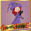 play G2E Happy Witch Girl And Cat Room Escape Html5