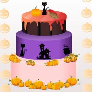 play Halloween Cake Maker - Rinmaru Dress Up