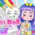 Chibi Doll Dress Up & Coloring
