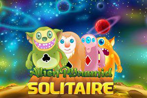 play Alien Pyramid Solitaire