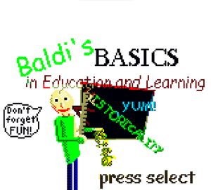 play Baldi'S Basics On The Gameboy Color [Fangame]