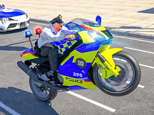 play Police Bike Stunt Race