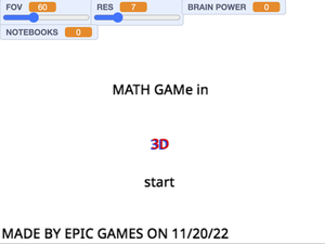 play Math Game 3D