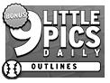 play 9 Little Pics Daily Outlines Bonus