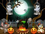 play Halloween Twin Ghosts Rescue